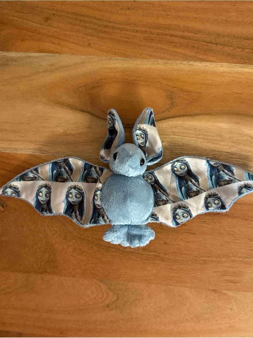 Handmade Corpse Bride Bat Plush blue gray stuffed animal
